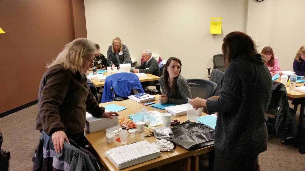 Teachers at an energy education workshop