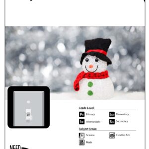 Cover for Holiday Decoration activities - picture of snowman