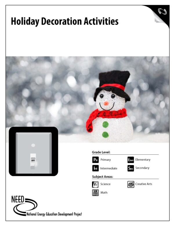 Cover for Holiday Decoration activities - picture of snowman