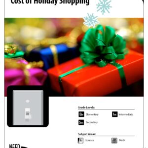 Cover page of Holiday Shopping Activity published by the NEED project