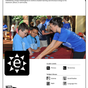 Primary Energy Carnival Cover, with image of students playing.