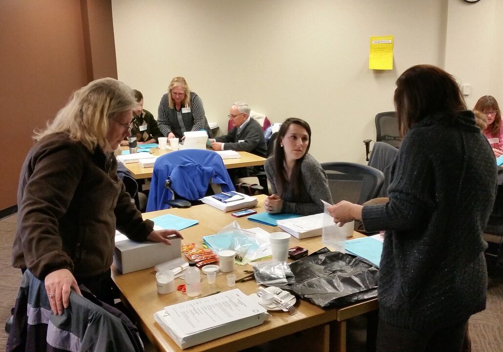 Teachers at an energy education workshop