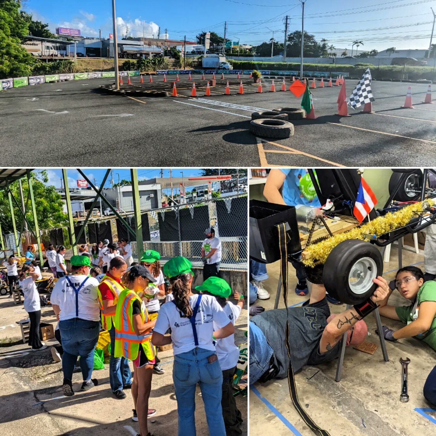 The track and pit at the EV Challenge