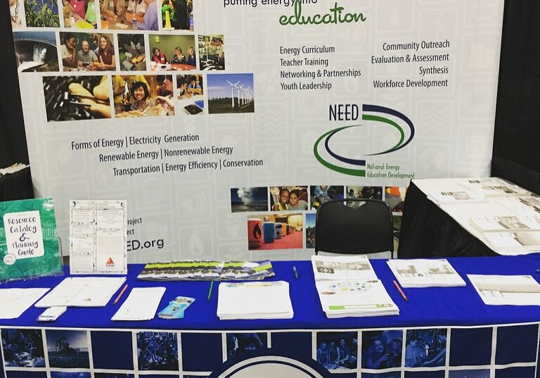 NEED booth at science teachers convention