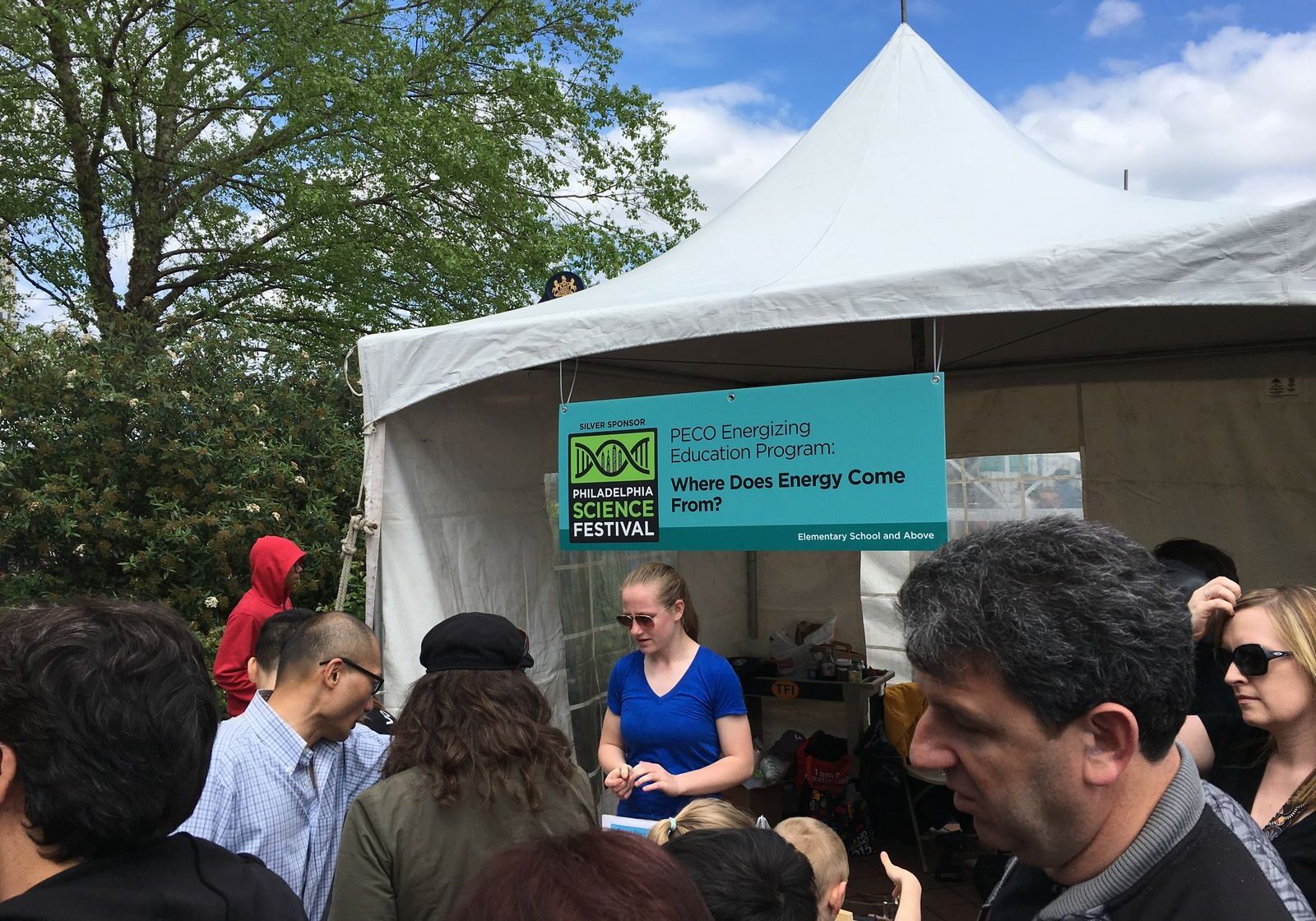 NEED Teachers at the Science Festival Tent