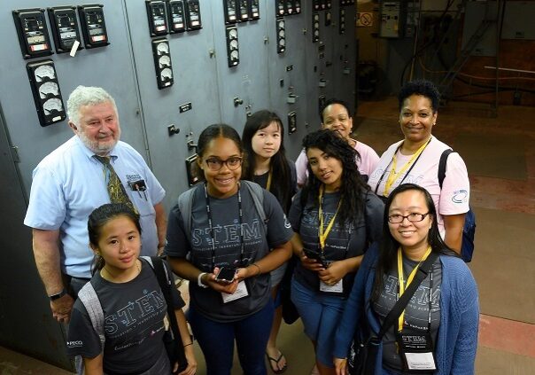 Girls from Exelon STEM academies