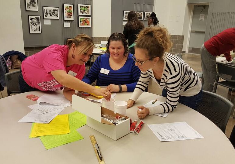 Teachers at an energy workshop